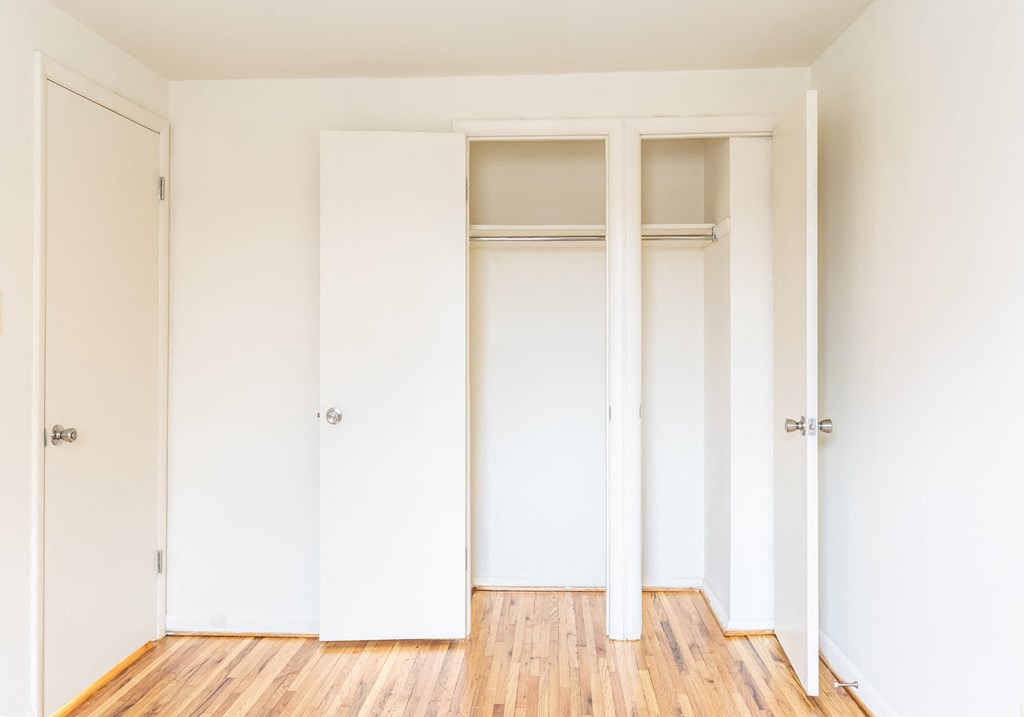 First bedroom with closet space at Foxridge Townhomes, Baltimore, MD 21221