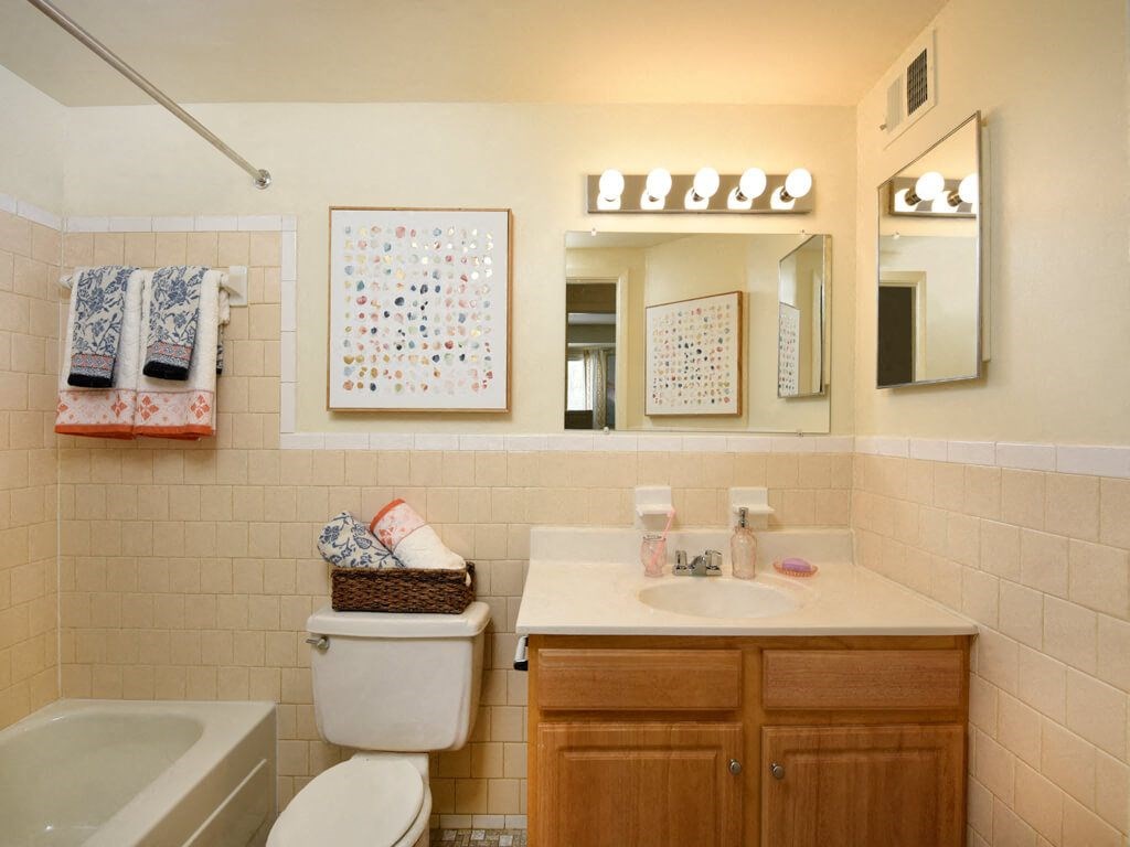 Hallway Bathroom at Arbuta Arms Apartments*, Maryland, 21230