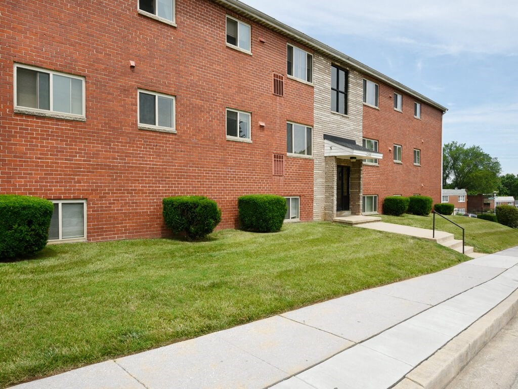 Apartments Exterior  at Arbuta Arms Apartments*, Baltimore, MD