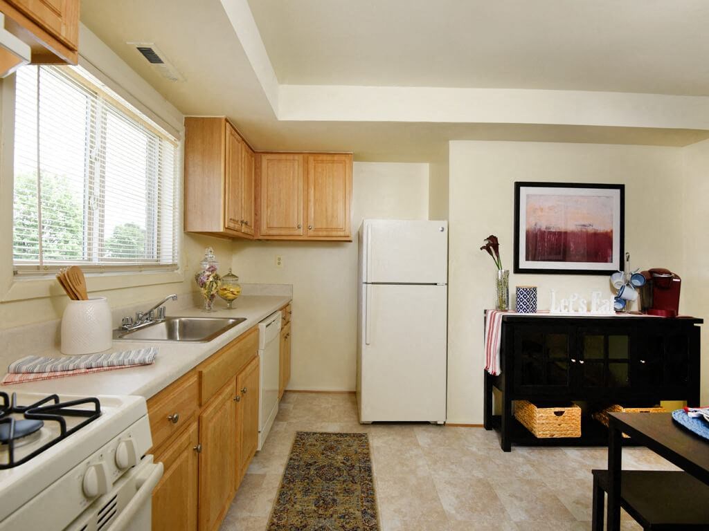 Large eat in kitchen  at Arbuta Arms Apartments*, Baltimore, Maryland