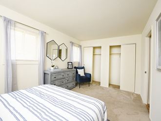 Roomy master bedroom with large closets  at Arbuta Arms Apartments*, Maryland