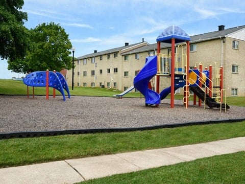 New Playground and jungle gym  at Arbuta Arms Apartments*, Maryland