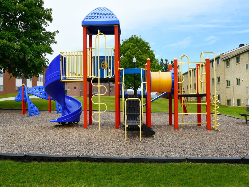 New Playground and jungle gym  at Arbuta Arms Apartments*, Maryland, 21230