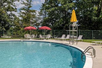 Our apartments showcase an unique swimming pool at Security Park Apartments*, Maryland