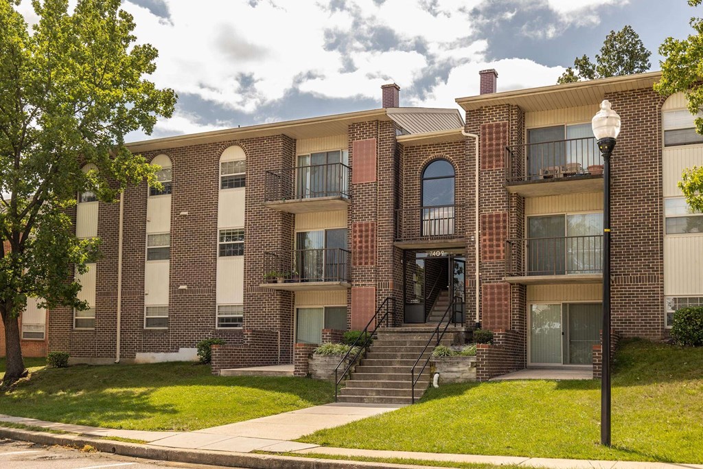 Building Exterior at Security Park Apartments*, Windsor Mill, Maryland