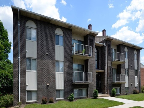 Front exterior at Windsor House Apartments*, Baltimore, 21220