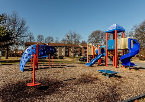 New large playground at Windsor House Apartments*, Baltimore, Maryland