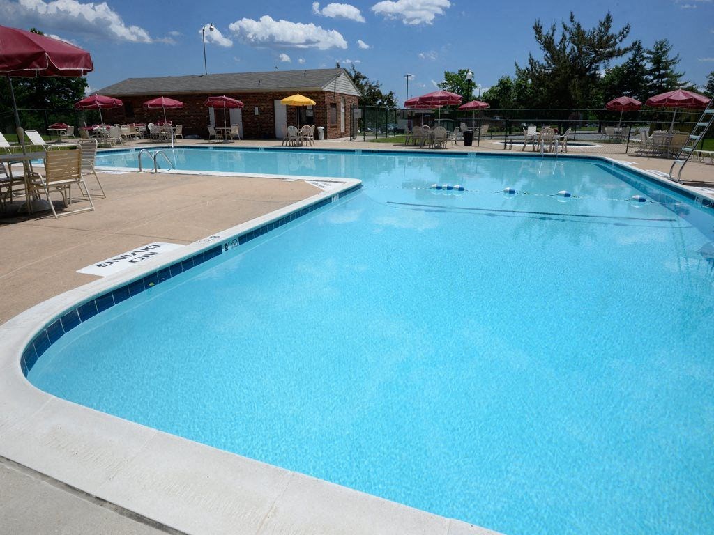 Large sparkling pool