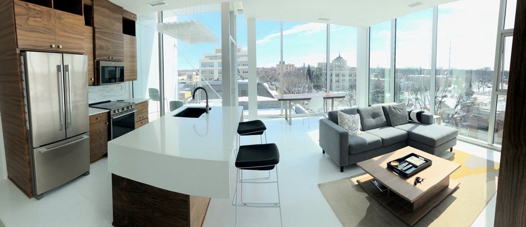 Kitchen and Living Room