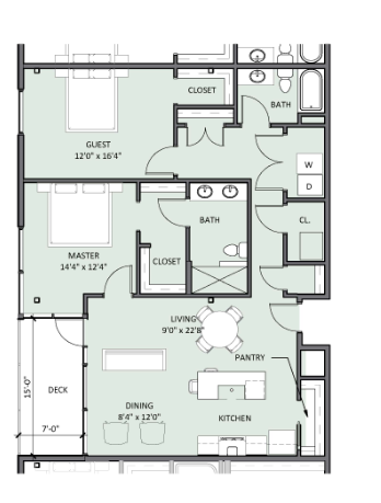 15 S 4th St 1-2 Beds Condo for Rent - Photo Gallery 3