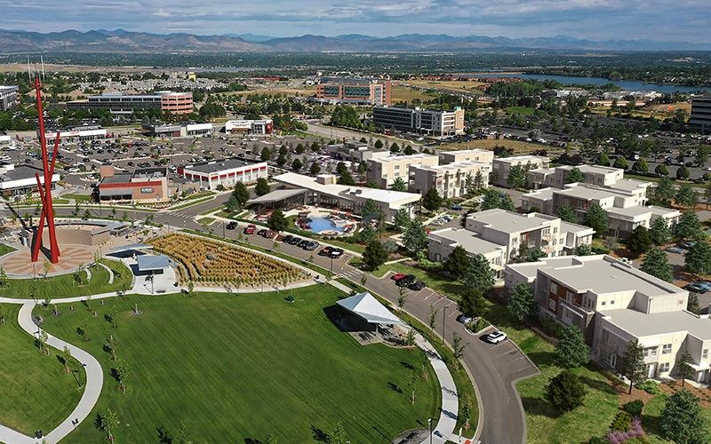 Chroma Apartments: Aerial View Chroma Apartments in Highlands Ranch Colorado - Photo Gallery