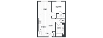 sixth and jackson apartments san jose floor plan 1C