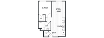 sixth and jackson apartments san jose floor plan 1D