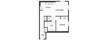 sixth and jackson apartments san jose floor plan 1F