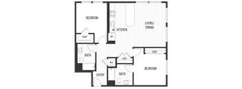 sixth and jackson apartments san jose floor plan 2D