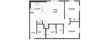 sixth and jackson apartments san jose floor plan 2G