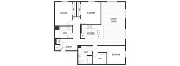 sixth and jackson apartments san jose floor plan 3C