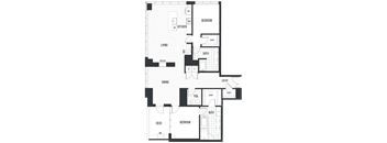 Penthouse 2805. A 2 bedroom, 2.5 bath penthouse floor plan at The Quincy in Downtown Denver.