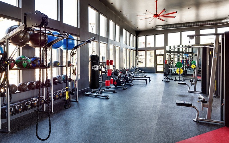 Fitness Center at Chroma Apartments in Highlands Ranch