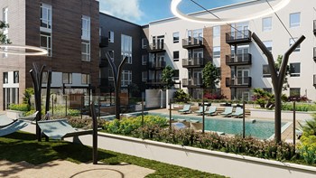 Sixth & Jackson: Resort-style Pool sixth & jackson apartments san jose resort-style pool - Photo Gallery 6