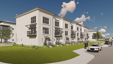 a rendering of brand new apartment building in Fort Worth TX | Modera Walsh