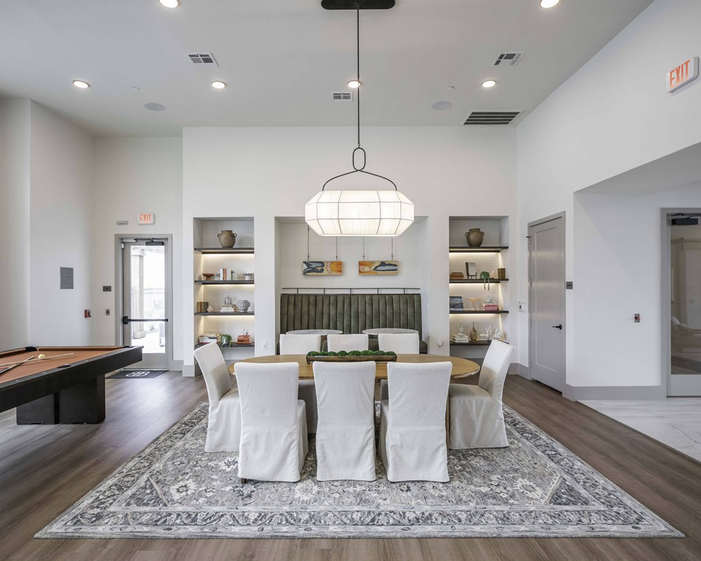 Spacious community dining area