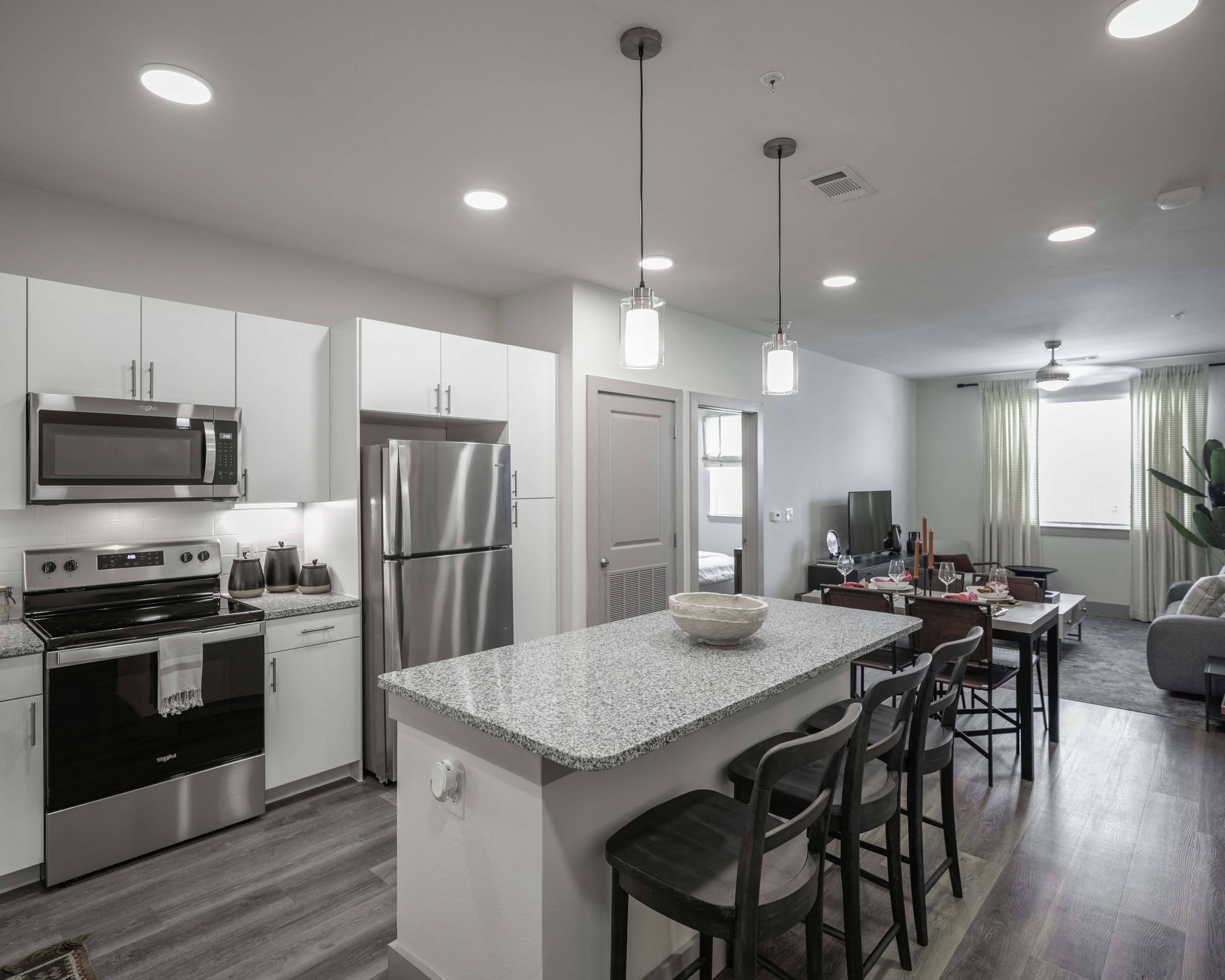 Open concept floor plans