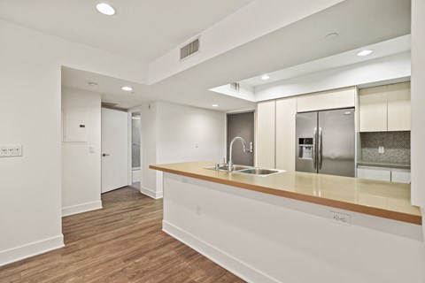 Open-Concept Kitchen with Countertop Bar