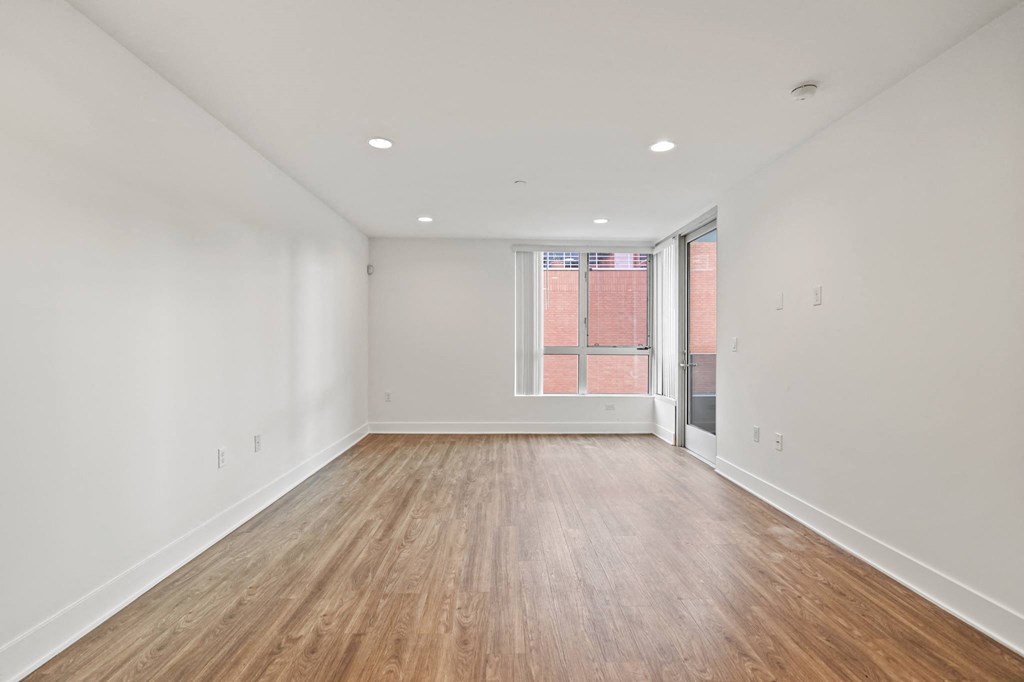 Living Room with Large Windows and Patio