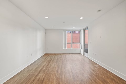 Living Room with Large Windows and Patio