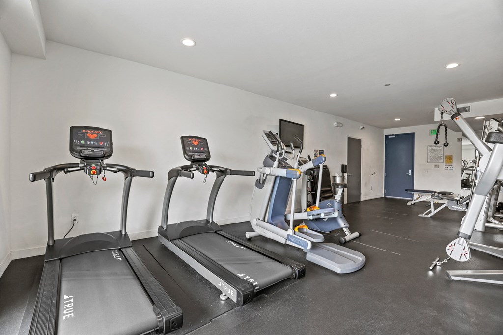 Fitness Center with Treadmills, Ellipticals, and Stationary Bikes