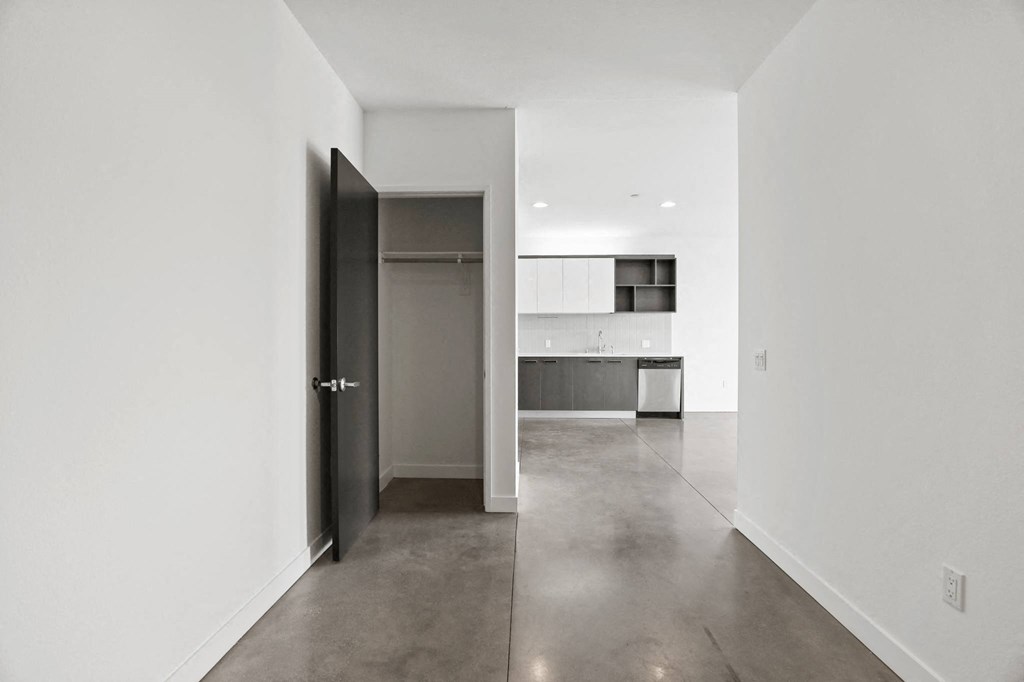 Hall Closet with Hanging Rod