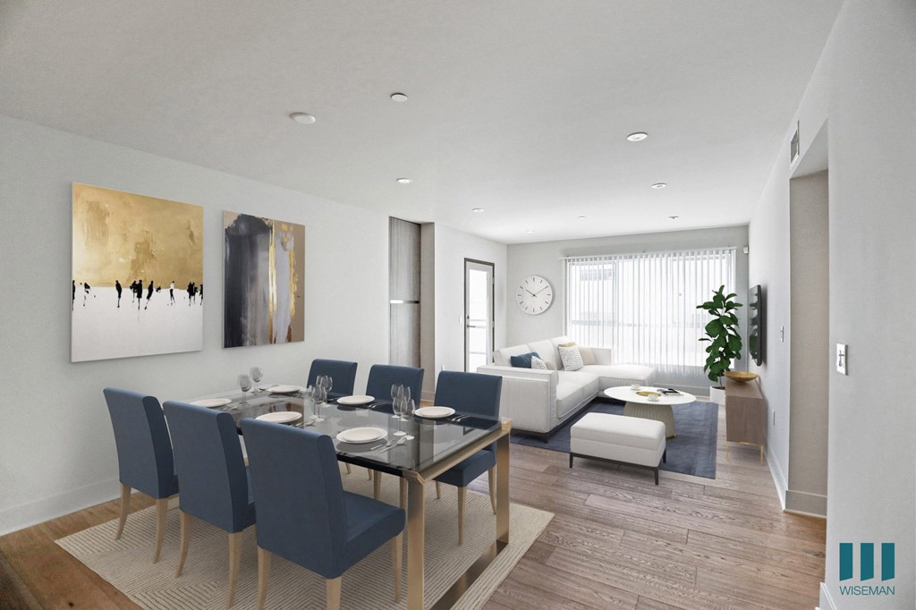 Dining and Living Room with Patio