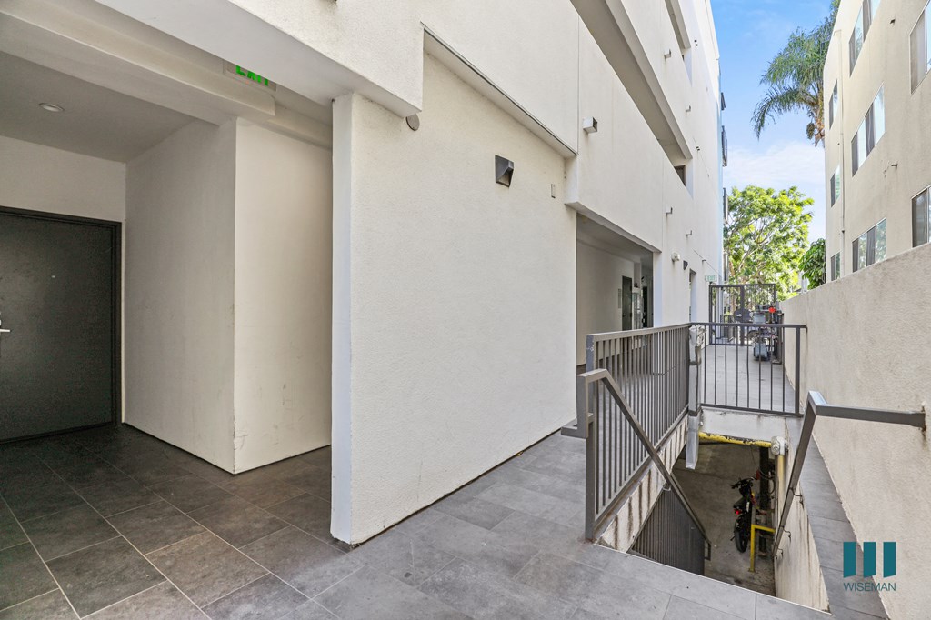 Staircase to the Resident Garage