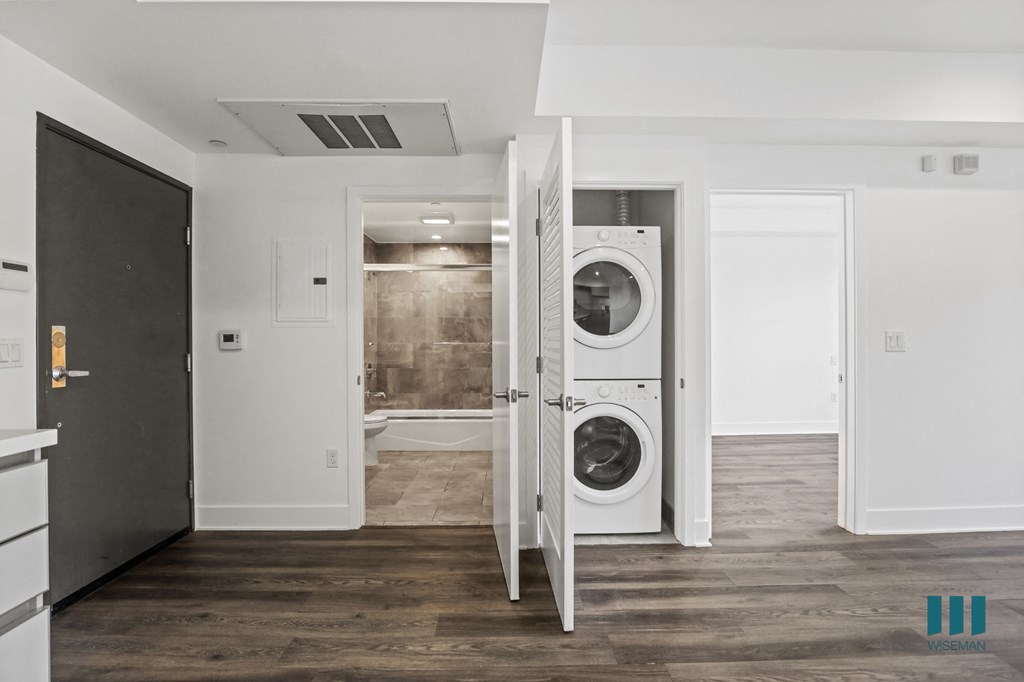 Front Entrance, Hall Bathroom, and In-Suite Washer & Dryer