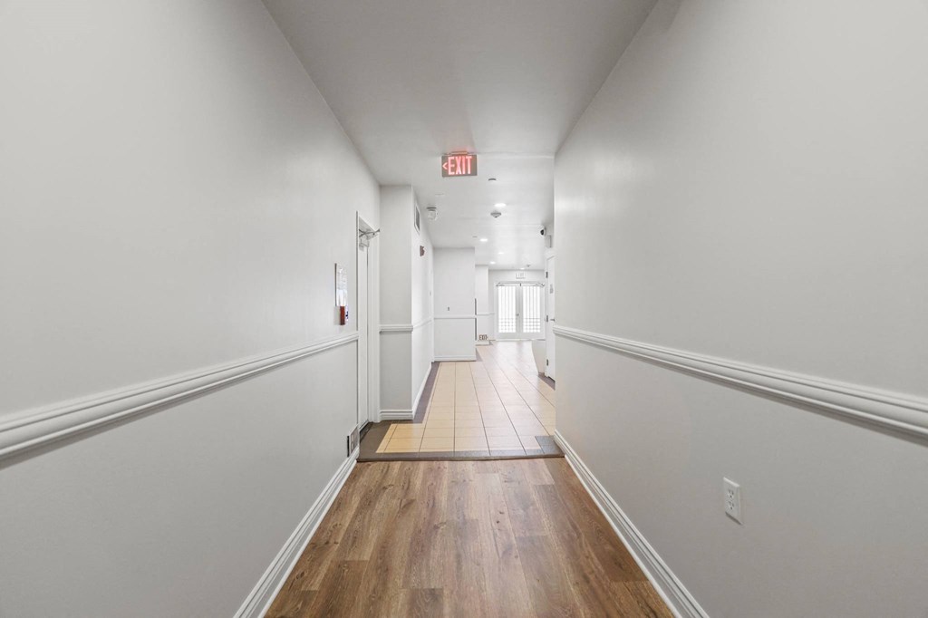 Hallway Leading to Resident Elevator