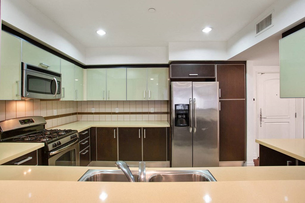Large-Size Kitchen with Energy-Efficient Appliances with Ample Cabinet Storage