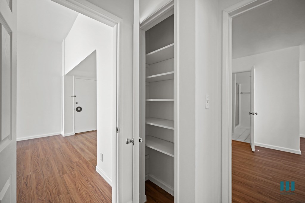 Hall Closet with Shelving