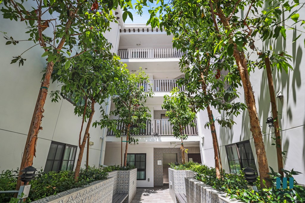 Lower Level of the Interior Courtyard Space