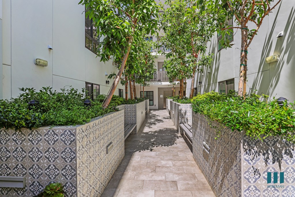 Lower Level View of Courtyard
