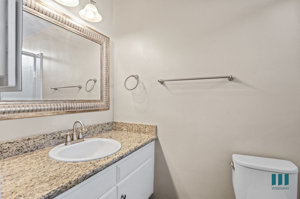 Bathroom with Vanity Cabinet Storage