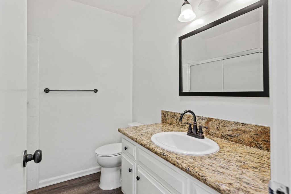 Bathroom with Vanity Cabinet Storage