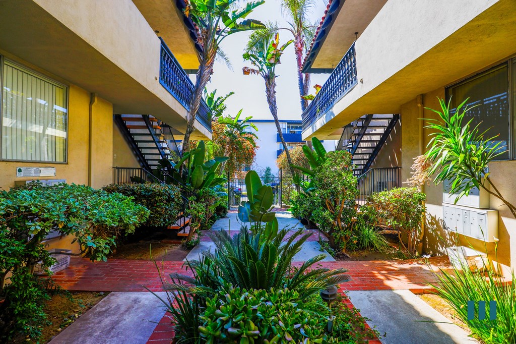 Lower Level View of Courtyard