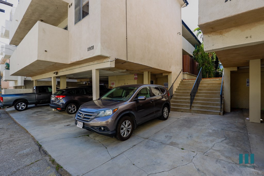 Covered Resident Parking in Rear of Building