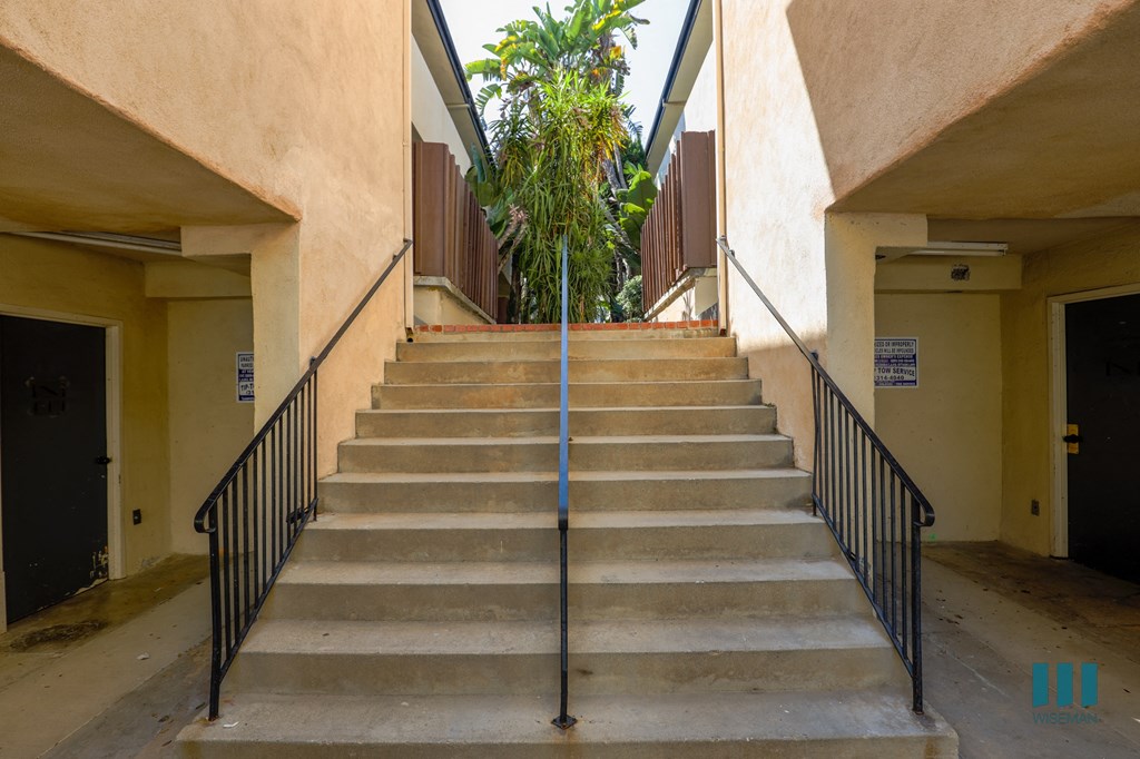 Back Staircase Leading to Courtyard