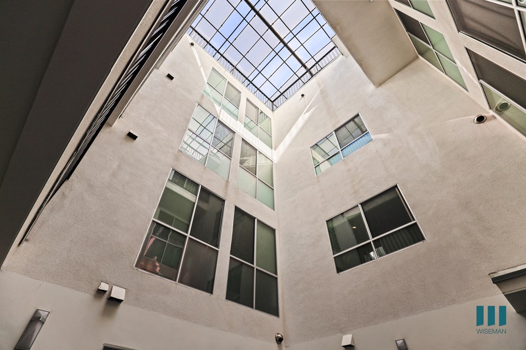 Interior Courtyard with Skylights