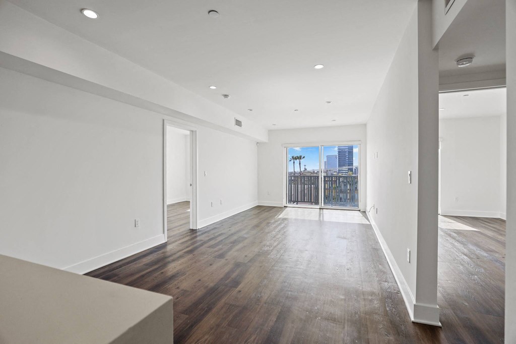 Dining and Living Room Space with Patio