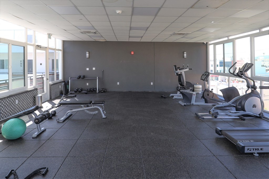 Resident Fitness Center with Treadmills, Ellipticals, Bikes, and Other Exercise Equipment