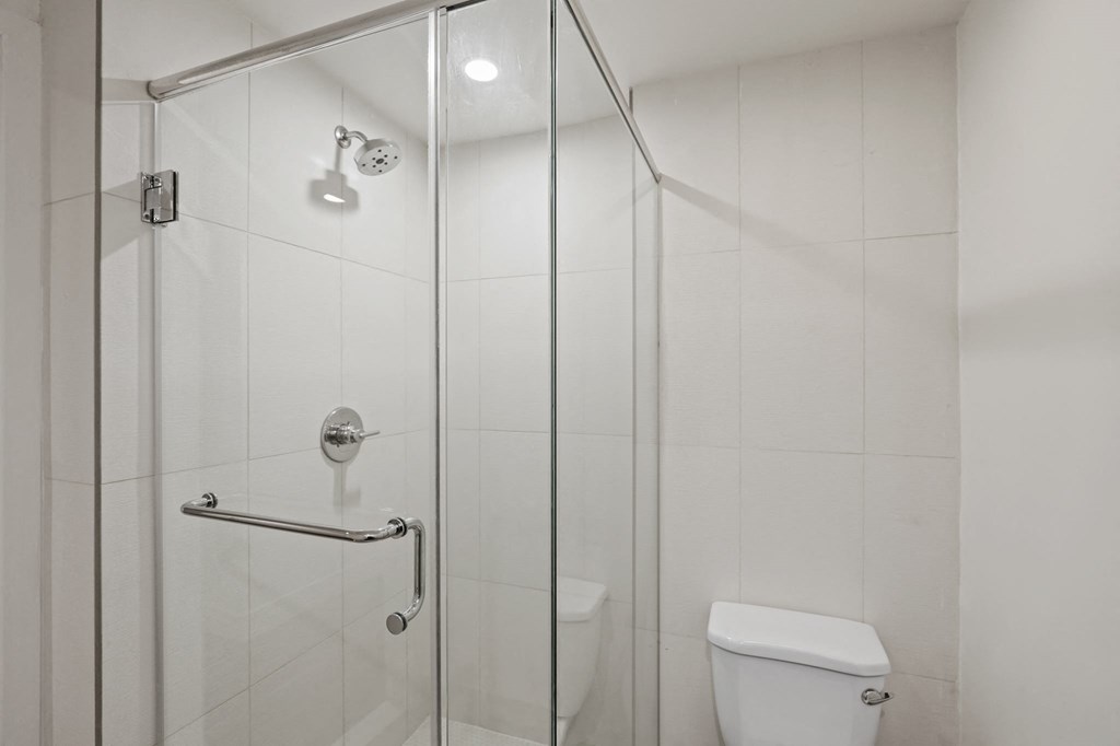 Bathroom with Stand-In Shower and Glass Door