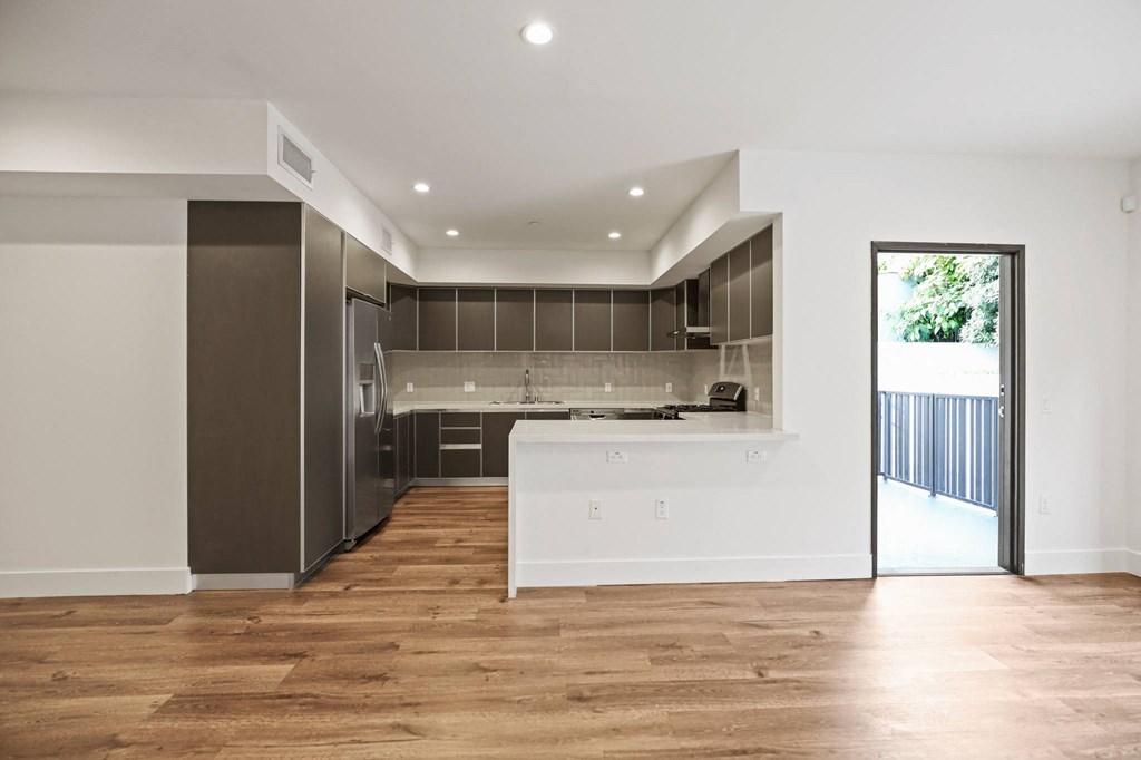 Kitchen with Stainless Steel Appliances and Ample Cabinet Storage